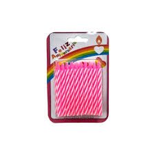 Velinha Palito Rosa C/20