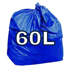 Saco Lixo Azul 60L C/5Kg